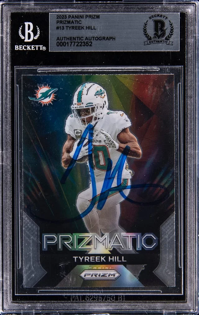 2023 Panini Prizm Tyreek Hill Prizmatic #13 card image