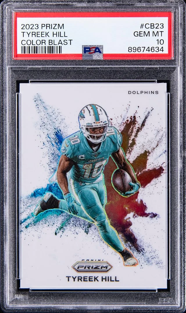 2023 Panini Prizm Tyreek Hill Color Blast #CB-23 card image