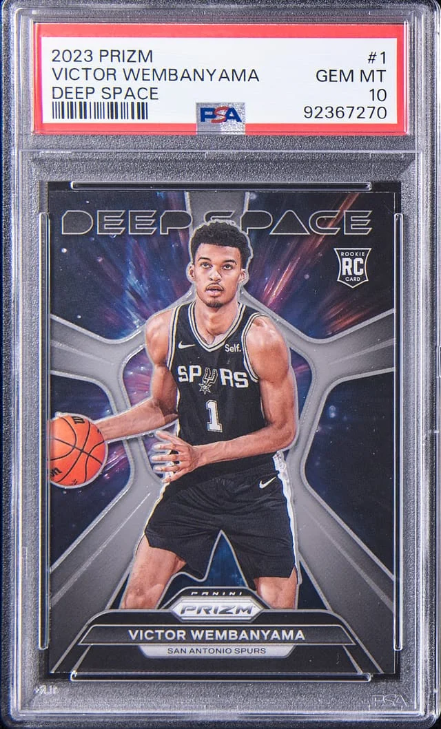 2023 Panini Prizm Victor Webanyama Deep Space #1 card image