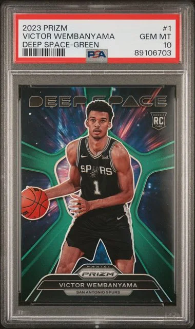 2023 Panini Prizm Victor Wembanyama Deep Space Silver #1 card image
