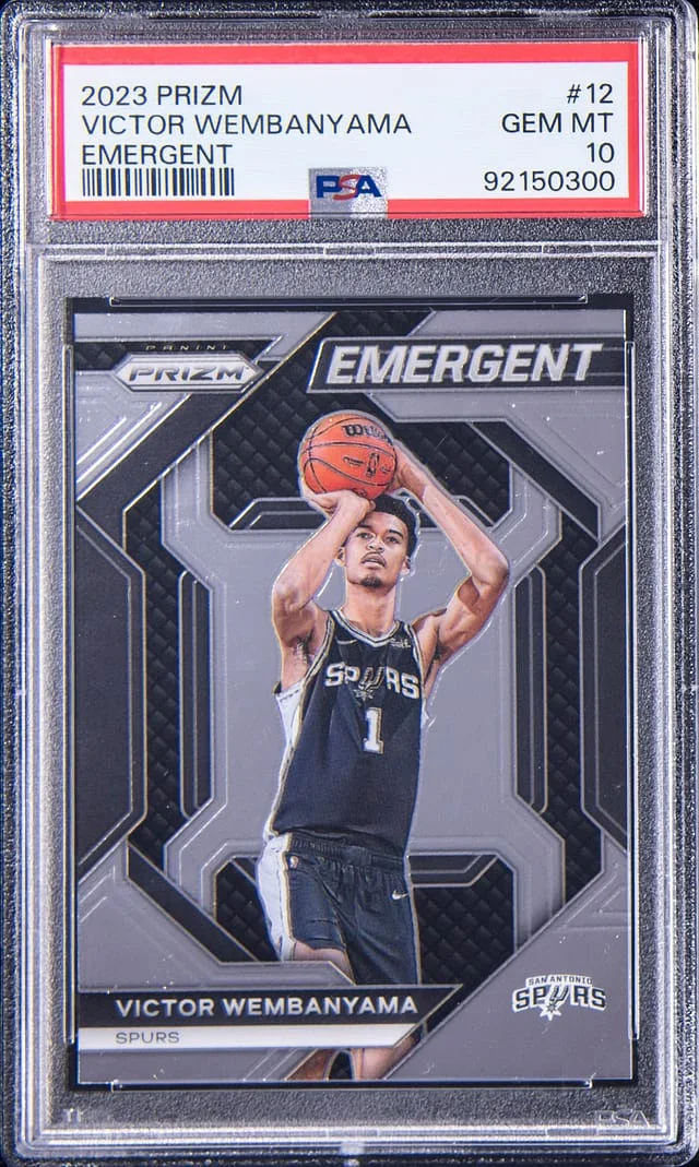 2023 Panini Prizm Victor Wembanyama Emergent #12 card image