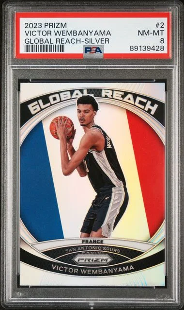 2023 Panini Prizm Victor Wembanyama Global Reach Silver #2 card image