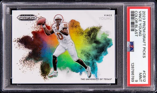 2023 Panini Prizm Vince Young Color Blast #CB-12 card image