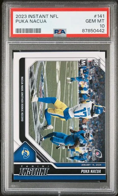 2023 Panini Puka Nacua (/995) Instant NFL #141 card image