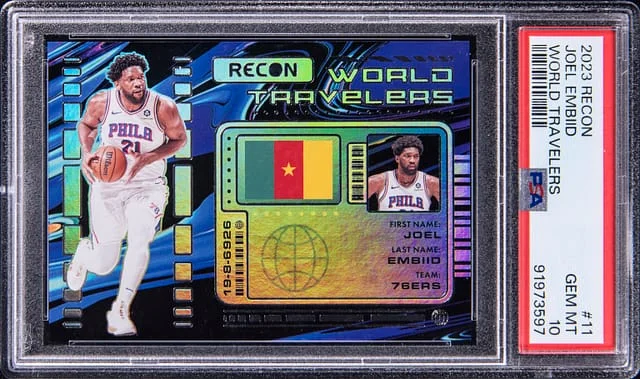 2023 Panini Recon Joel Embiid World Travelers #11 card image