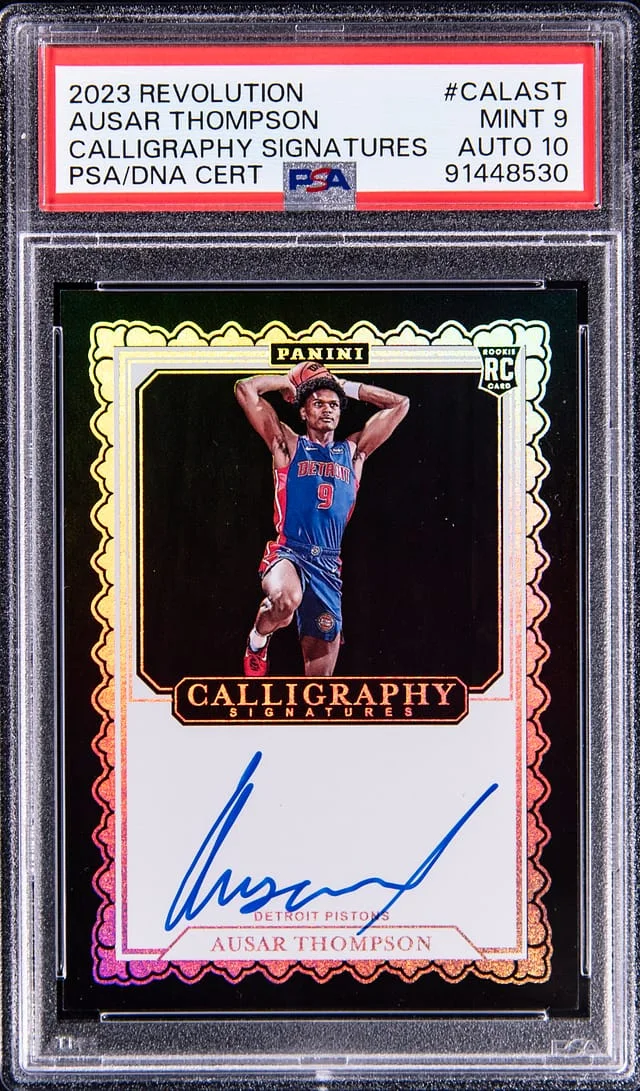 2023 Panini Revolution Ausar Thompson Calligraphy Signatures #CALAST card image