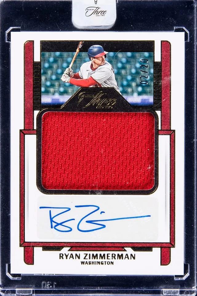 2023 Panini Ryan Zimmerman Three and Two Baseball #AJ-RZ card image