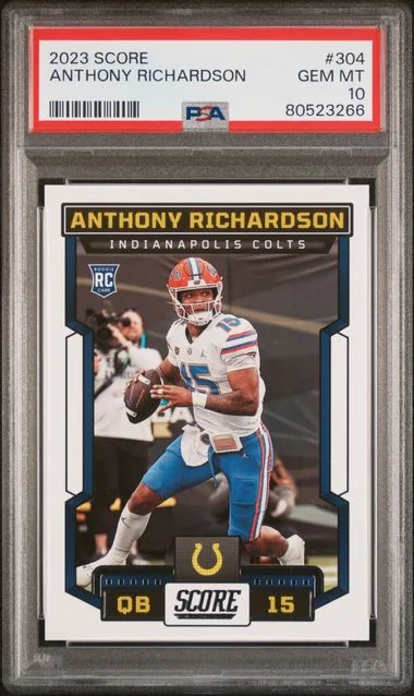2023 Panini Score Anthony Richardson Autograph #304 card image