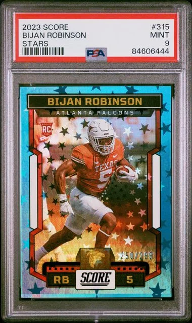 2023 Panini Score Bijan Robinson Gold #315 card image