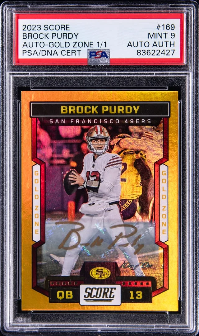 2023 Panini Score Brock Purdy Red #169 card image