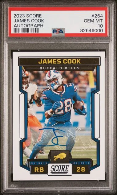 2023 Panini Score James Cook Autograph #264 card image