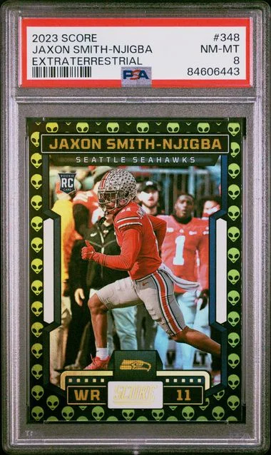 2023 Panini Score Jaxon Smith-Njigba Extraterrestrial #348 card image