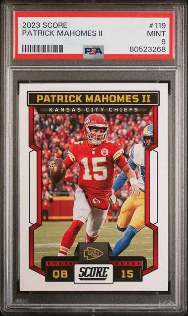 2023 Panini Score Patrick Mahomes II #119 card image