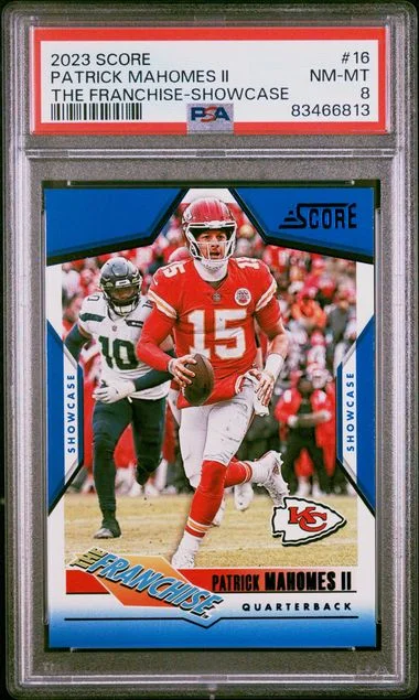 2023 Panini Score Patrick Mahomes II The Franchise Showcase #16 card image