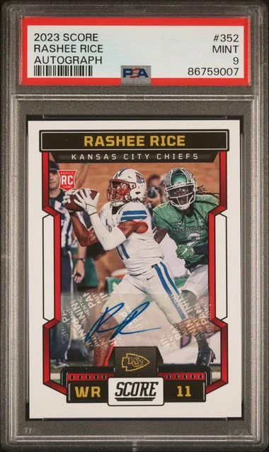2023 Panini Score Rashee Rice Autograph #352 card image