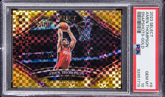 2023 Panini Select Amen Thompson Snapshots Gold #8 card image