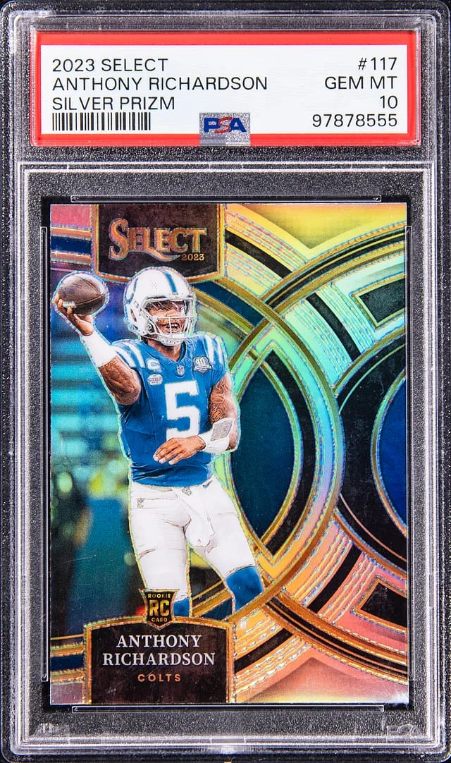 2023 Panini Select Anthony Richardson Silver Prizm #117 card image