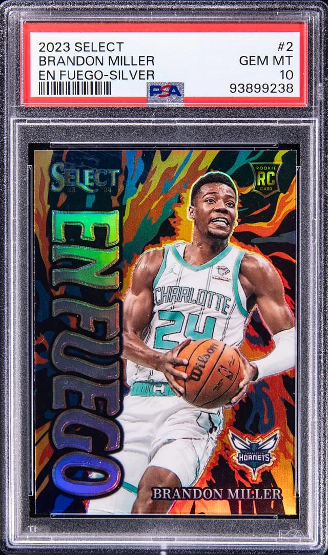2023 Panini Select Brandon Miller En Fuego - Silver #2 card image
