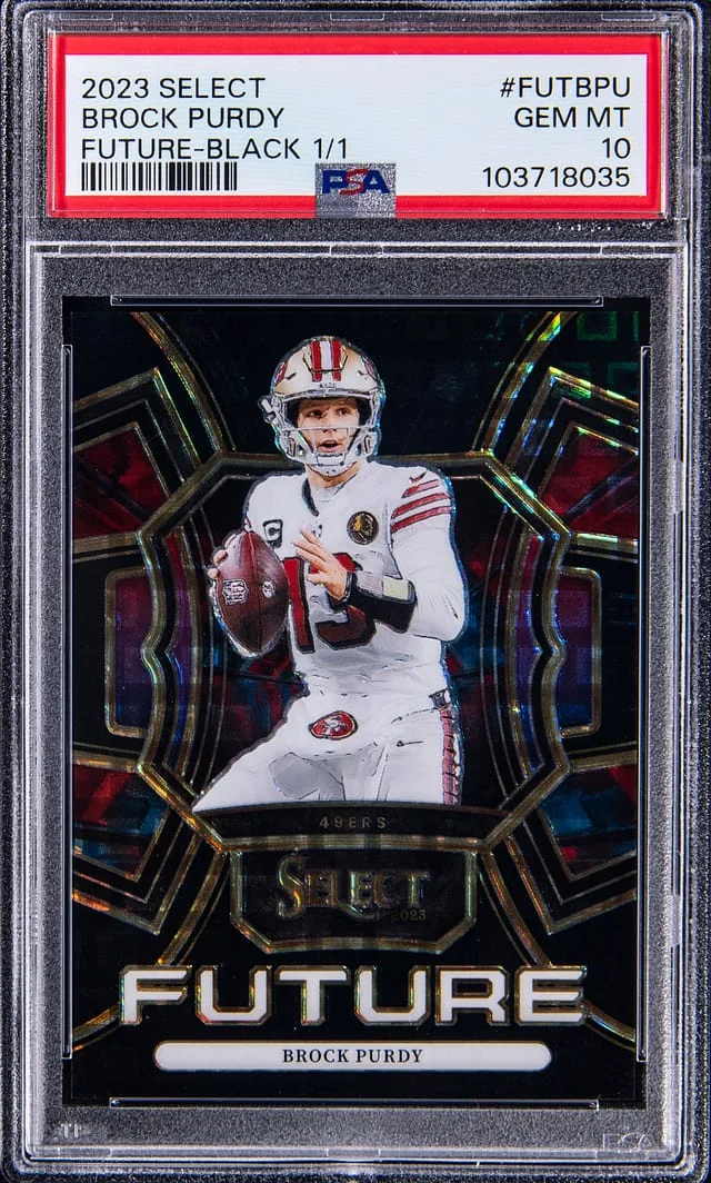 2023 Panini Select Brock Purdy Future Black #FUT-BPU card image