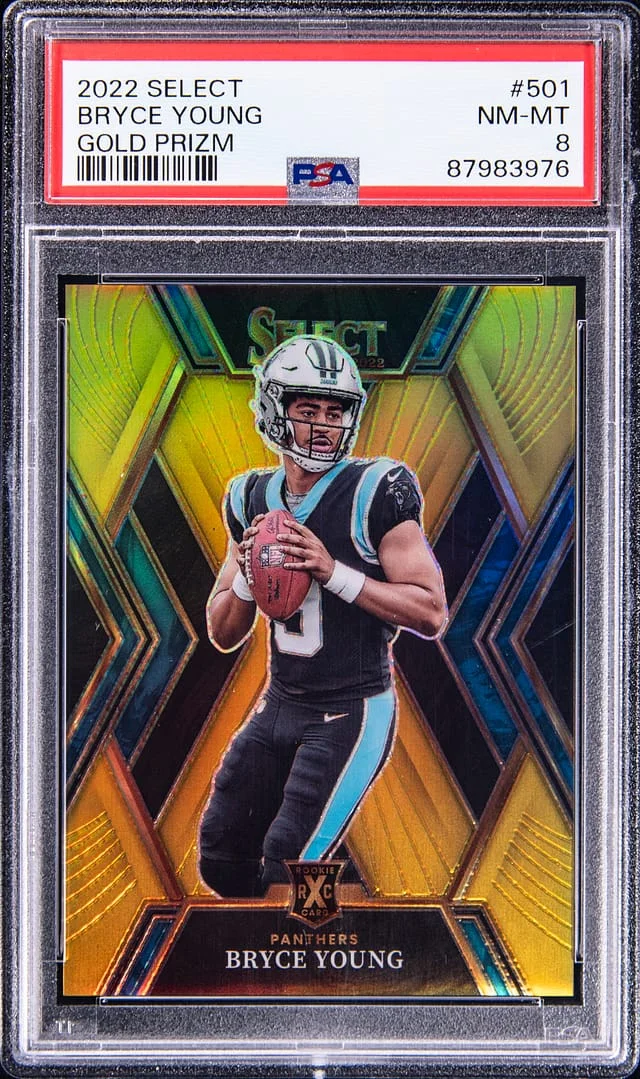 2023 Panini Select Bryce Young XRC Gold Prizm #501 card image