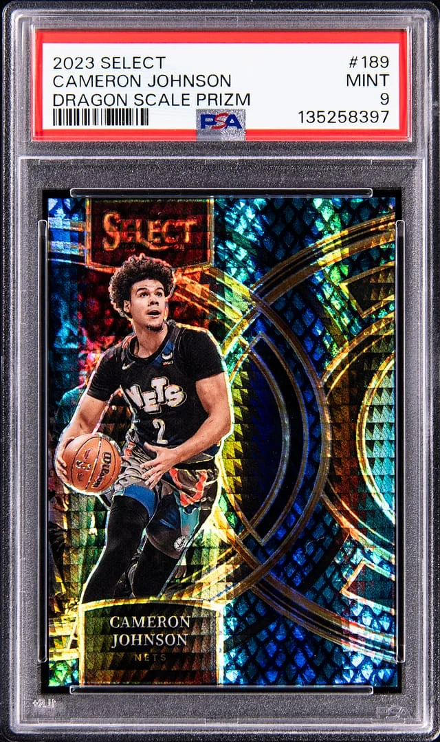 2023 Panini Select Cameron Johnson Dragon Scale Prizm #189 card image