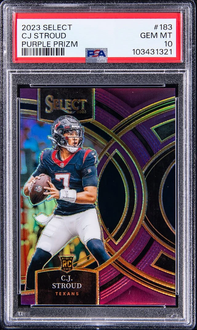 2023 Panini Select C.J. Stroud Purple Prizm #153 card image