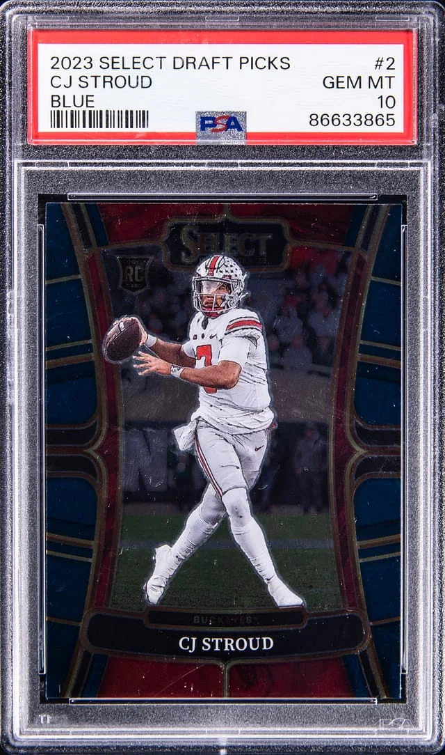 2023 Panini Select CJ Stroud Blue #2 card image