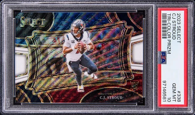 2023 Panini Select CJ Stroud Tri-Color Prizm #338 card image