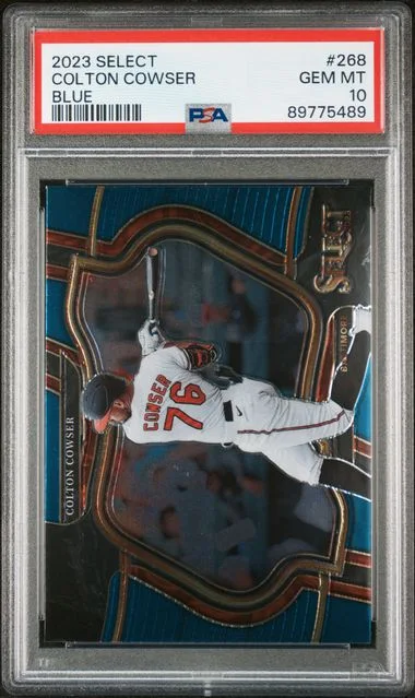 2023 Panini Select Colton Cowser Blue #268 card image