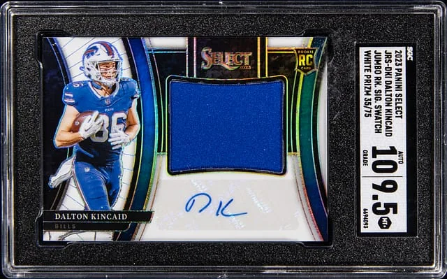 2023 Panini Select Dalton Kincaid Jumbo Signature Swatch #JRS-DKI card image