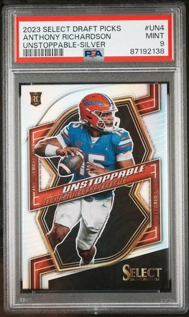 2023 Panini Select Draft Picks Anthony Richardson Select Unstoppable Silver #UN4 card image