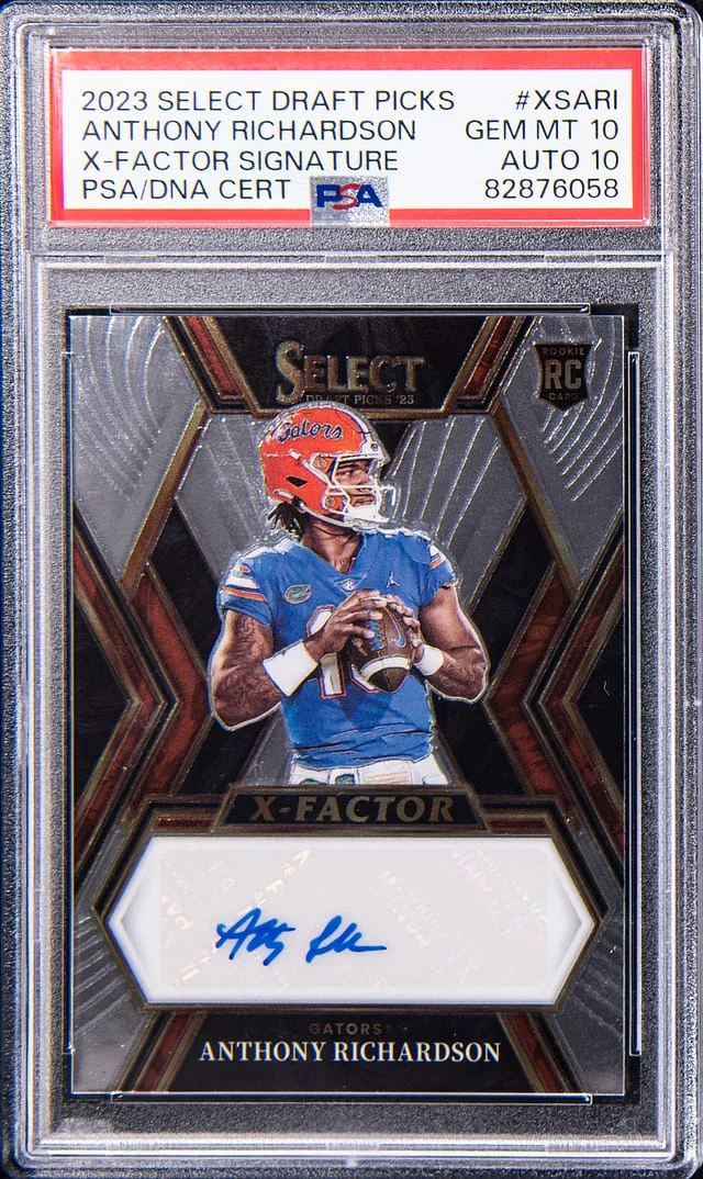 2023 Panini Select Draft Picks Anthony Richardson X-Factor Signature #XS-ARI card image