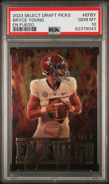 2023 Panini Select Draft Picks Bryce Young En Fuego #EFBY card image