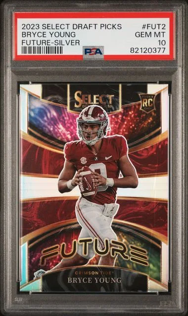 2023 Panini Select Draft Picks Bryce Young Future Silver #Fut2 card image