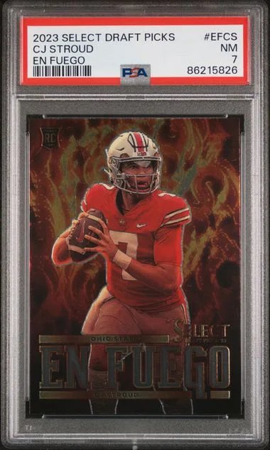 2023 Panini Select Draft Picks C.J. Stroud En Fuego #EFCS card image