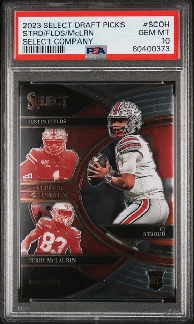 2023 Panini Select Draft Picks Cj Stroud/Justin Fields/Terry Mclaurin Select Company #SCOH card image
