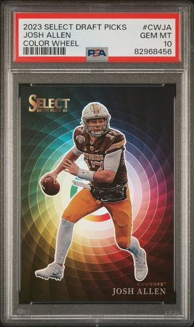 2023 Panini Select Draft Picks Color Wheel Cwja Josh Allen #no-number card image
