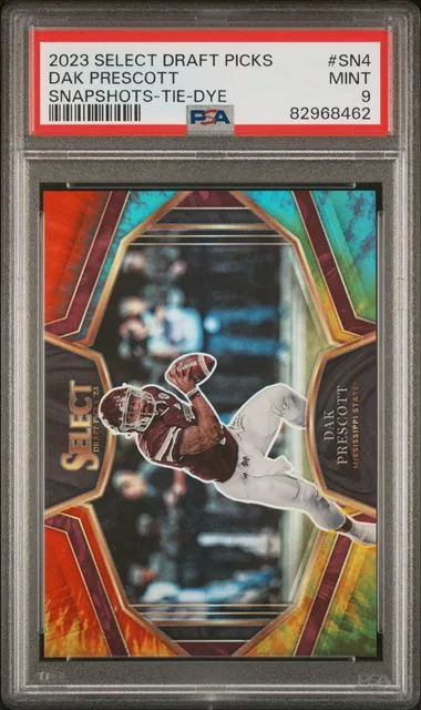 2023 Panini Select Draft Picks Dak Prescott Select Snapshots Tie-Dye #Sn4 card image