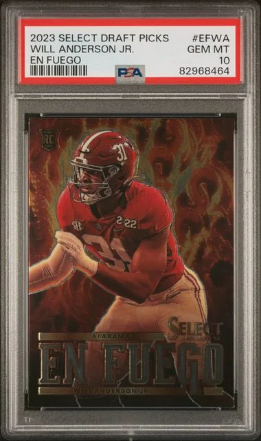 2023 Panini Select Draft Picks En Fuego Efwa Will Anderson Jr. #no-number card image