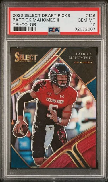 2023 Panini Select Draft Picks Patrick Mahomes II Tri-Color #126 card image