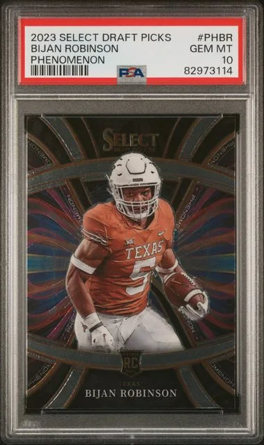 2023 Panini Select Draft Picks Phenomenon Phbr Bijan Robinson #no-number card image