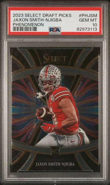 2023 Panini Select Draft Picks Phenomenon Phjsm Jaxon Smith-Njigba #no-number card image