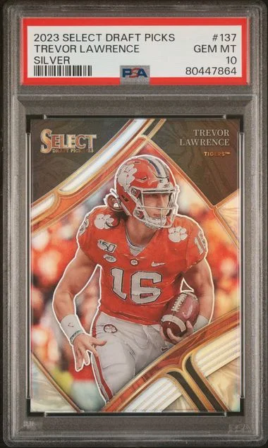 2023 Panini Select Draft Picks Trevor Lawrence Silver #137 card image
