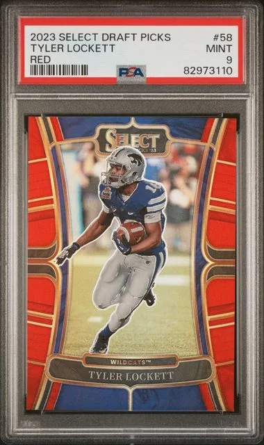 2023 Panini Select Draft Picks Tyler Lockett Red #58 card image