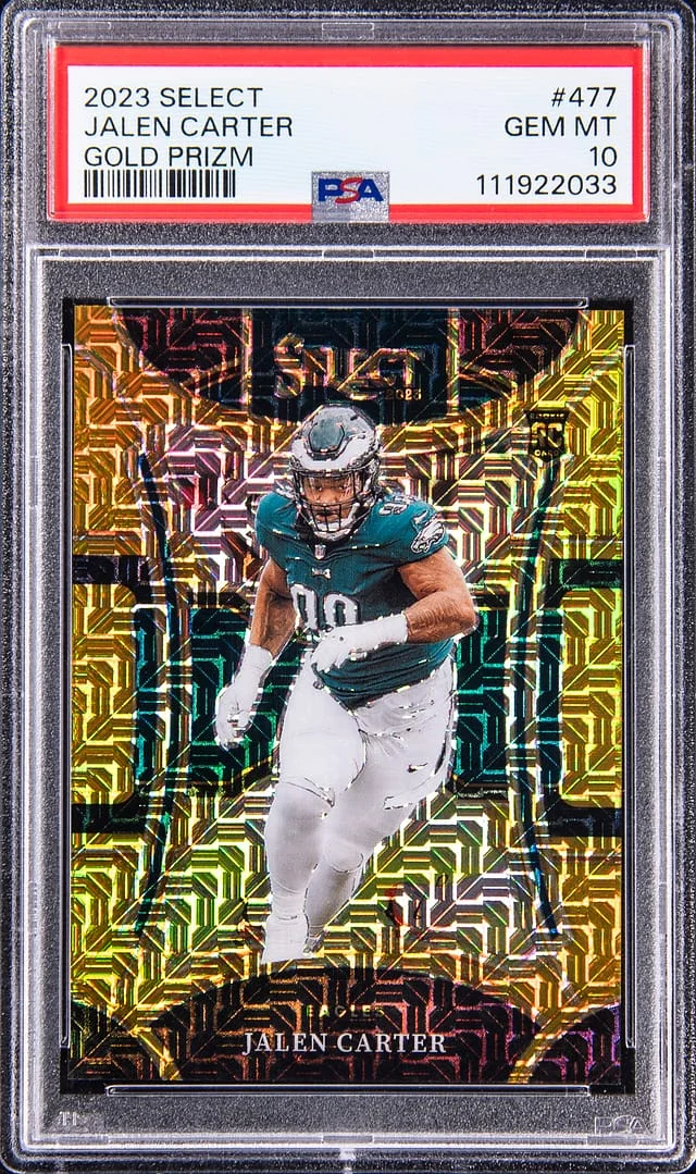 2023 Panini Select Jalen Carter Gold Prizm #477 card image
