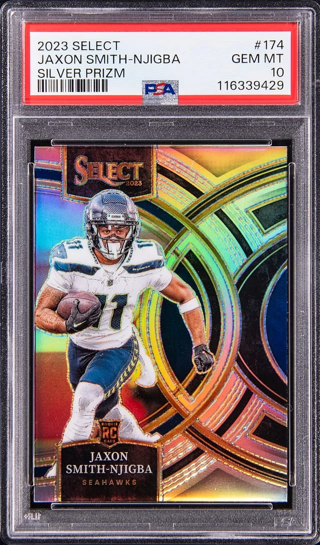 2023 Panini Select Jaxon Smith-Njigba Silver Prizm #174 card image