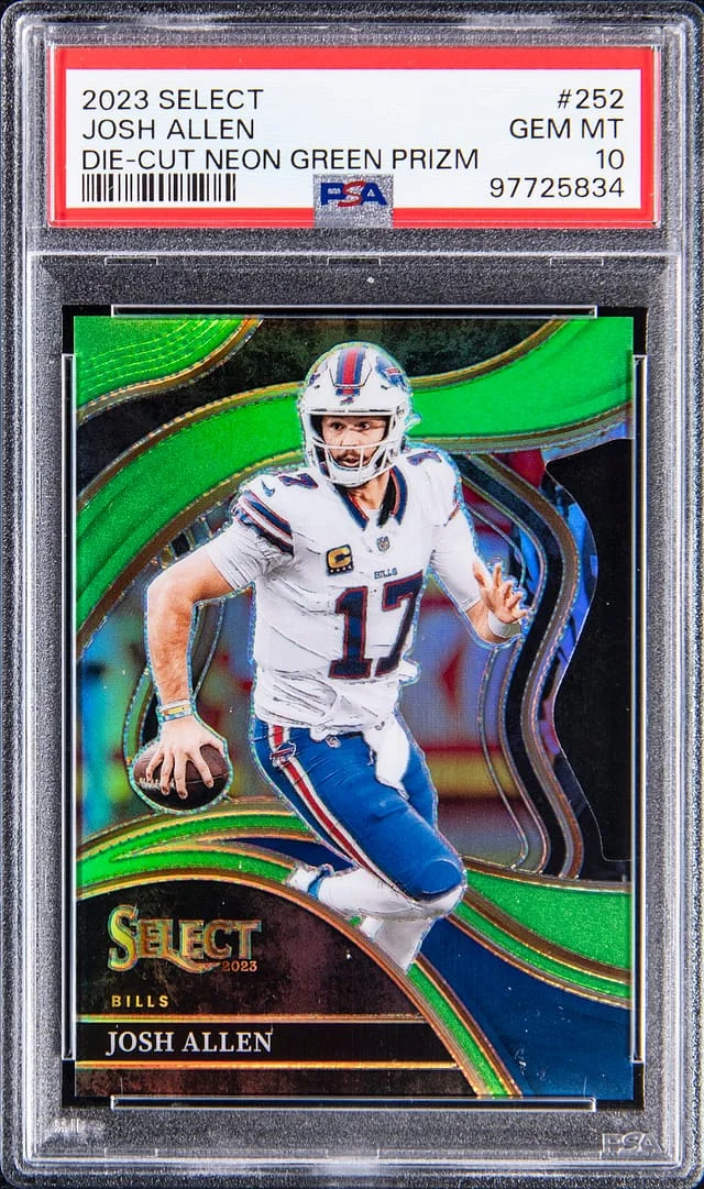 2023 Panini Select Josh Allen Tie-Dye Prizm #252 card image