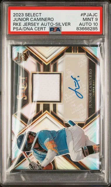 2023 Panini Select Junior Caminero Jersey Autograph Silver #PJA-JC card image