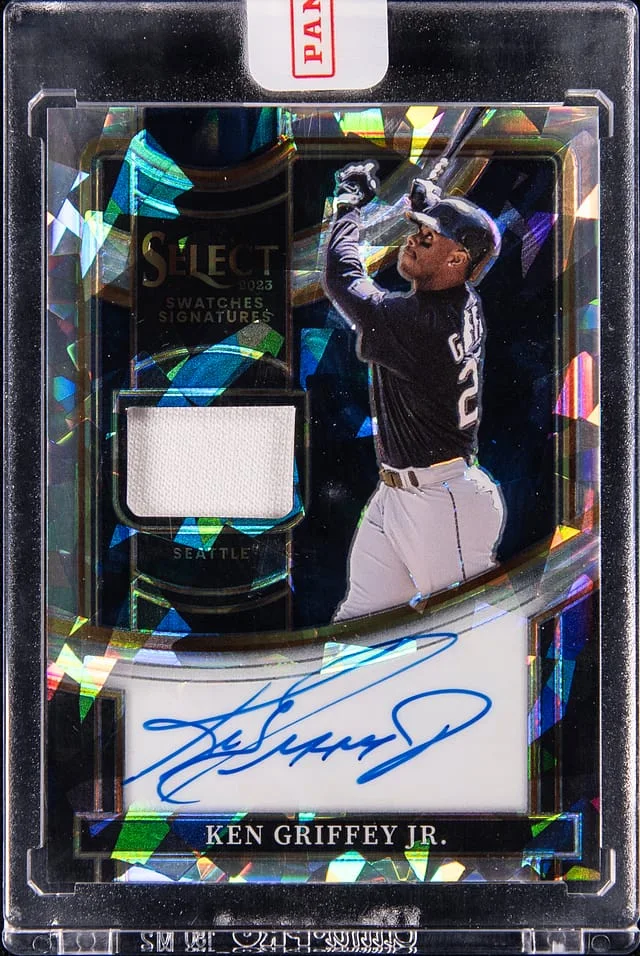 2023 Panini Select Ken Griffey Jr. Swatches Signatures #SSS-KGJ card image