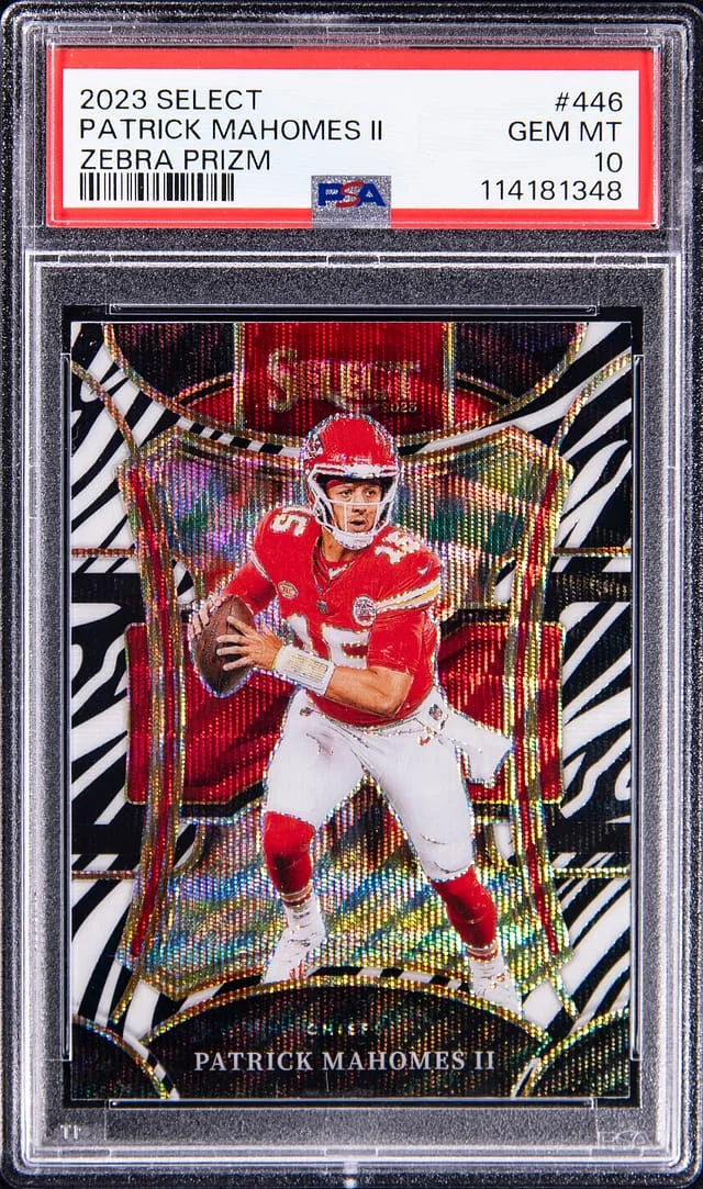 2023 Panini Select Patrick Mahomes II Red Prizm #446 card image